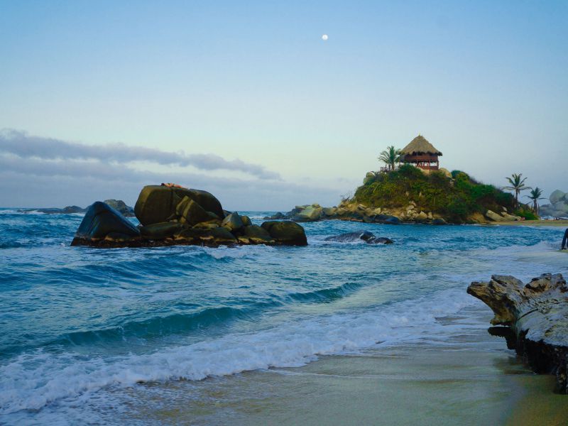 Strand am Nationalpark Parque Tayrona