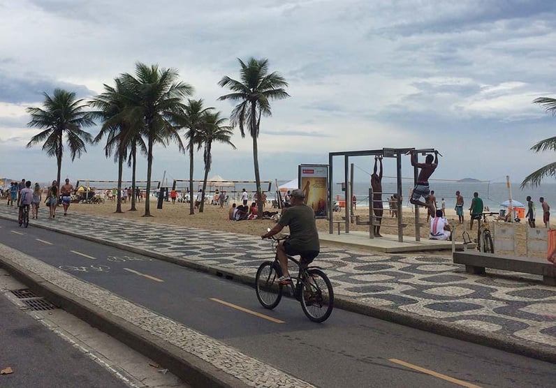 Auf der Promenade von Ipanema - Rio de Janeiro