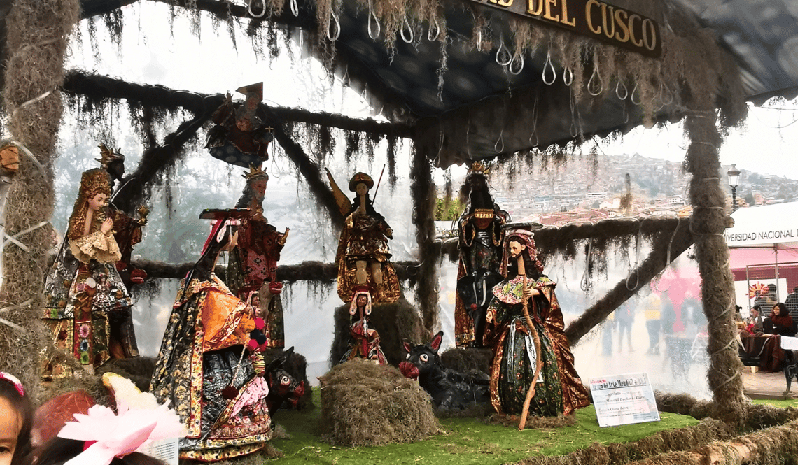 Nativity scene in public, Cusco